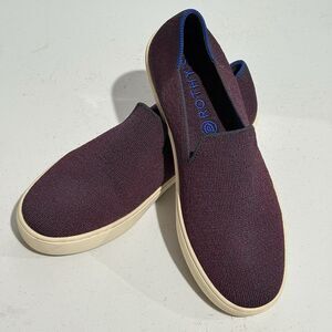 Rothys Shoes Women 9 Original Slip On Sneaker Fig Python Purple